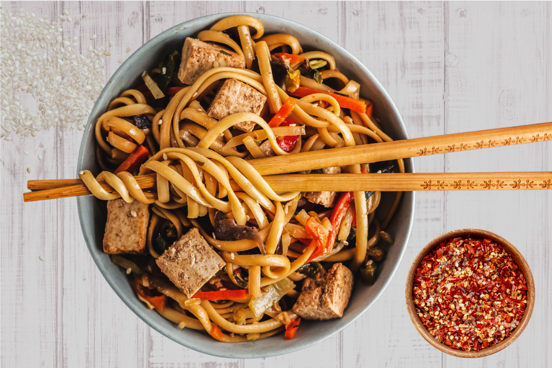 Sesame Noodles with Tofu