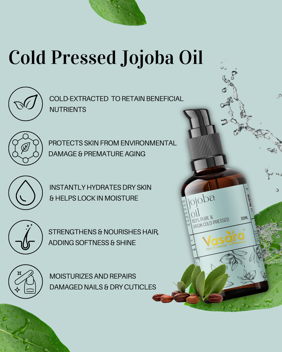 Cold Pressed Jojoba Oil 30ml