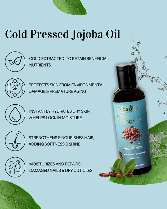 Cold Pressed Jojoba Oil, 100ml