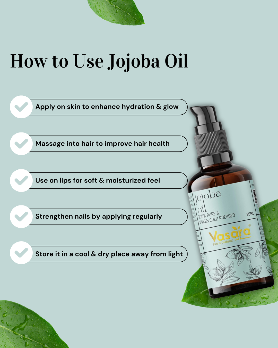 Cold Pressed Jojoba Oil 30ml