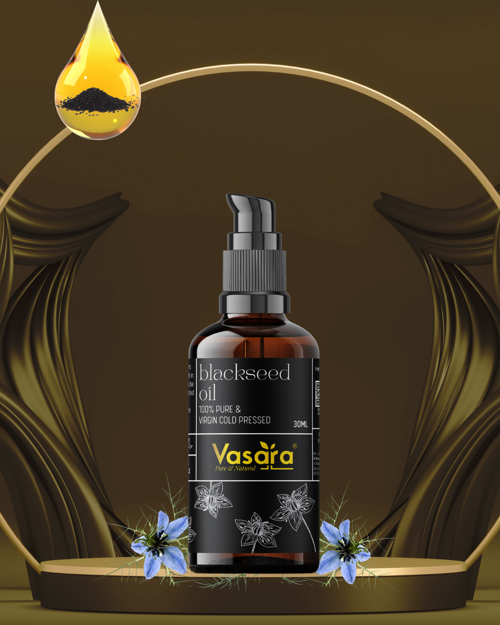 Cold Pressed Blackseed (Kalonji) Oil 30ml