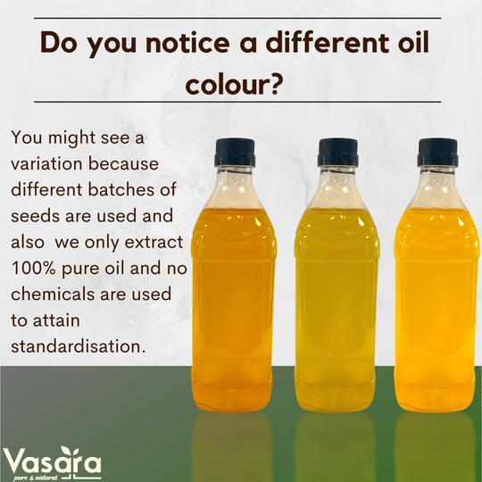 coconut oil colour variation