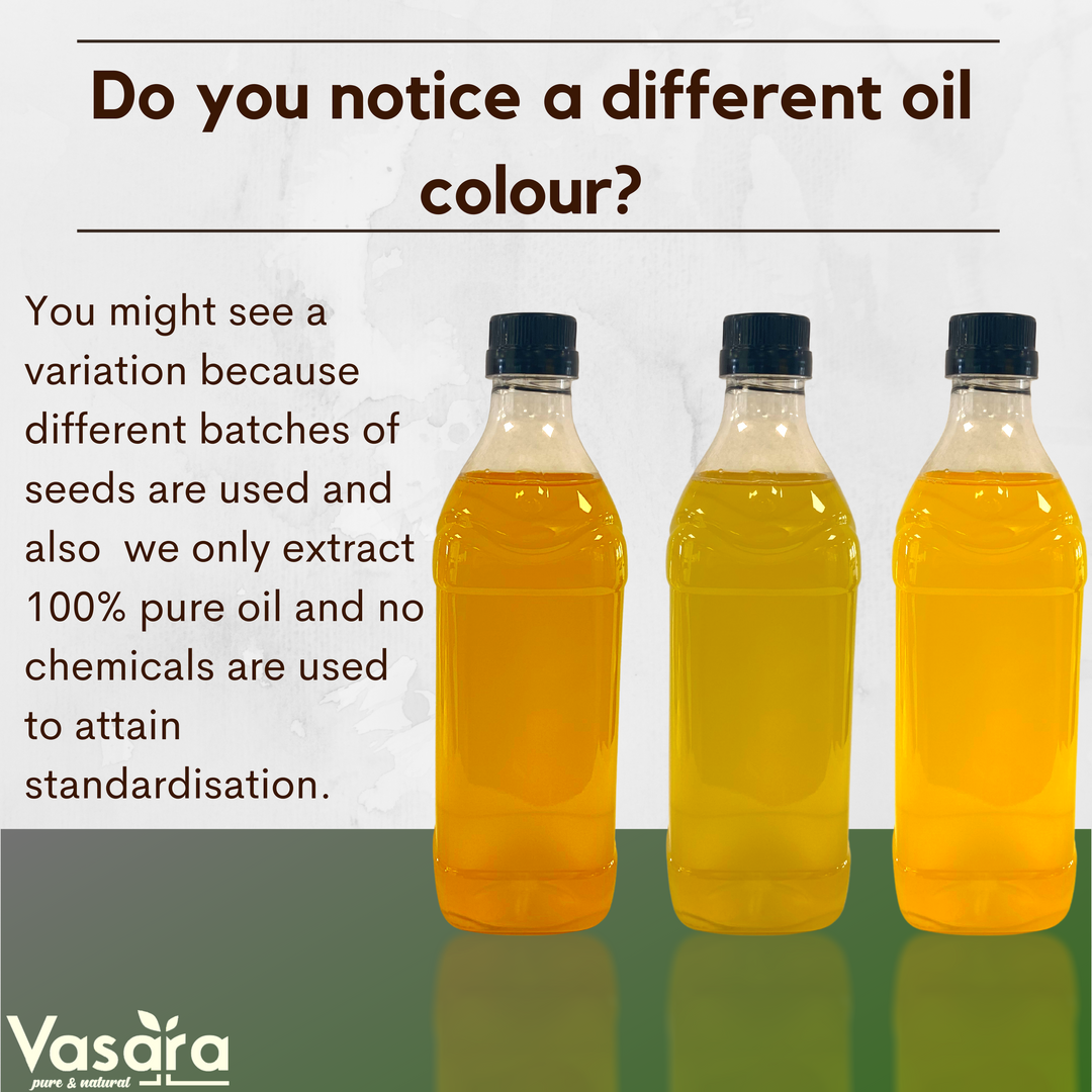 groundnut oil colour difference