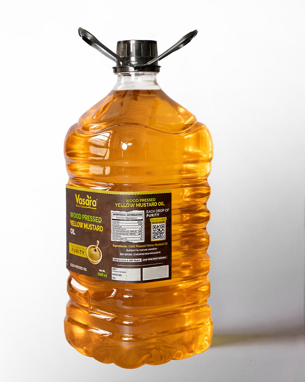 wood pressed yellow mustard oil 5L