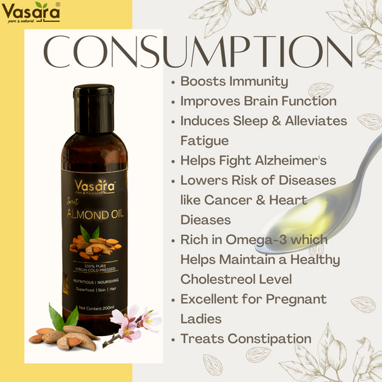 benefits of consuming almond oil