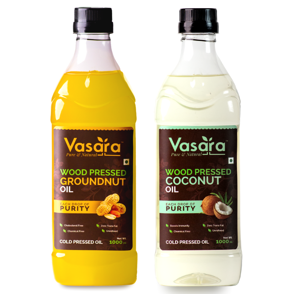 cold pressed groundnut + coconut oil combo 2L