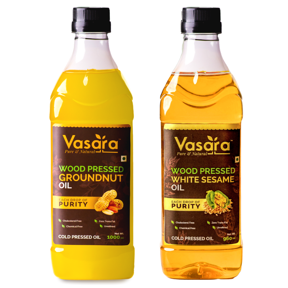 cold pressed groundnut +sesame oil combo 2L